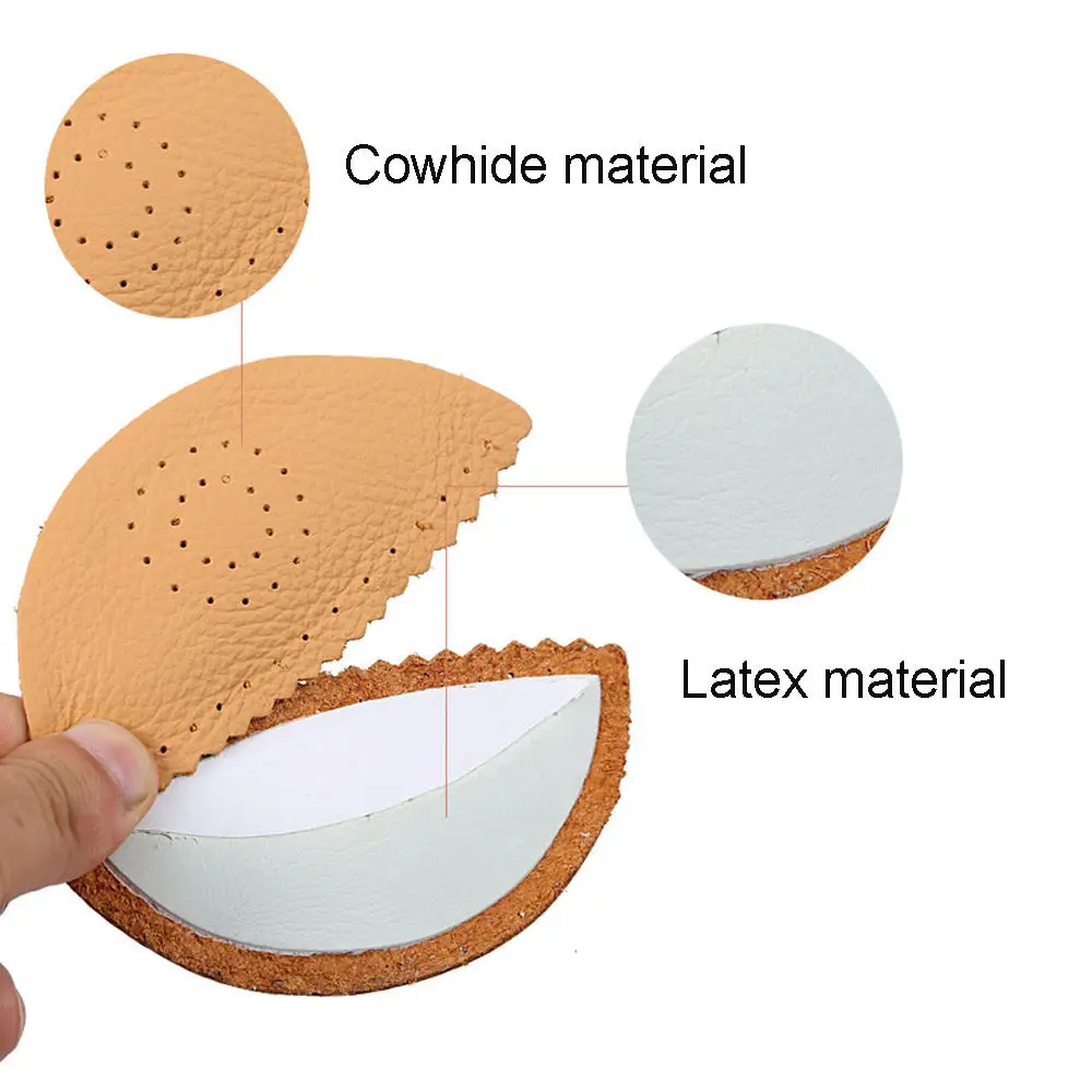 

Leather Insoles For Shoes Arch Support Sandals Foot Pads For Women High Heels Sandals Insert Half Yard Pad Massage Foot Care