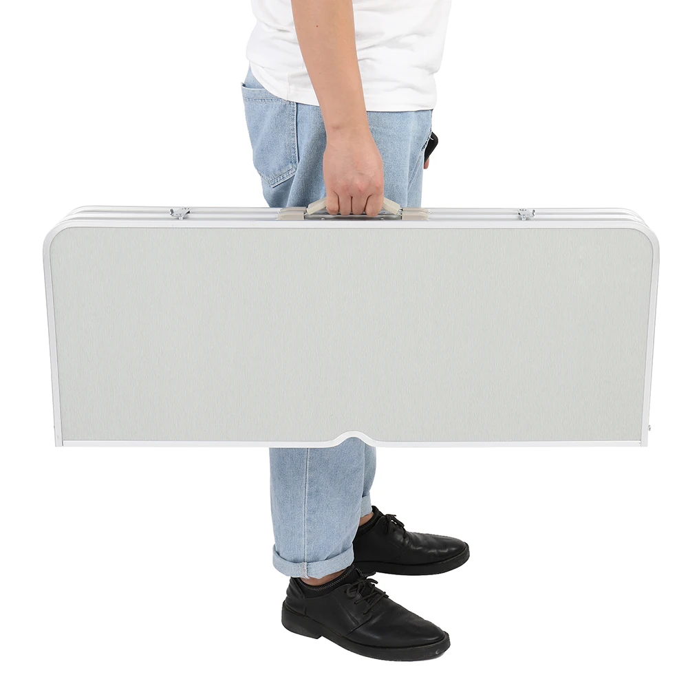 

Portable One Piece Folding Table and Chair Aluminum Alloy for Home Garden Party Outdoor Picnic