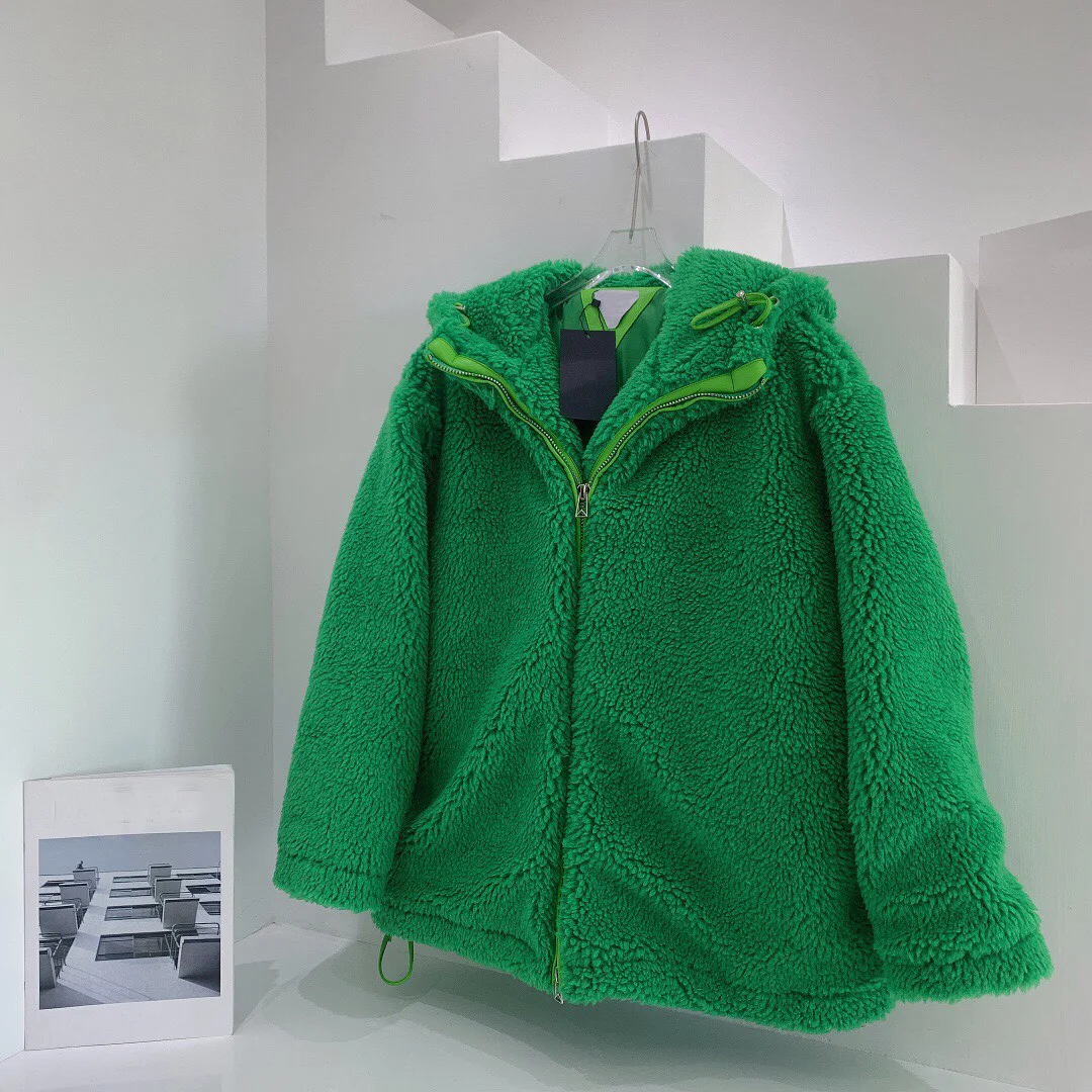 

Женское зимнее плотное пальто в стиле панк, однотонное Свободное пальто с длинным рукавом и шапкой, AF11215