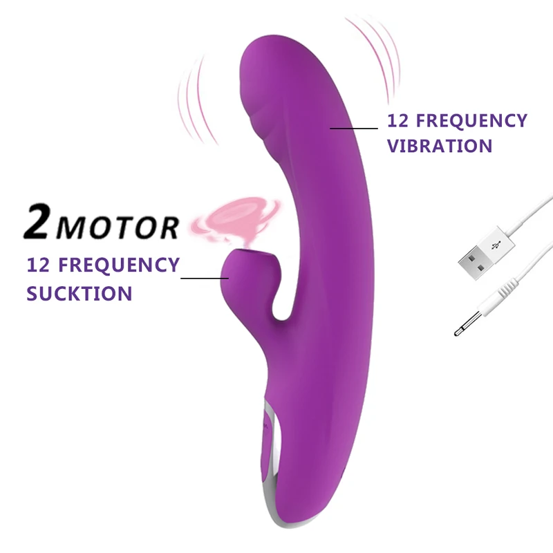 Blowjob Sucking Clit Rabbit Dildo Vibrator Licking Nipple Vagina Stimulation Breast Massager Oral G Spot Sex Toys For Woman