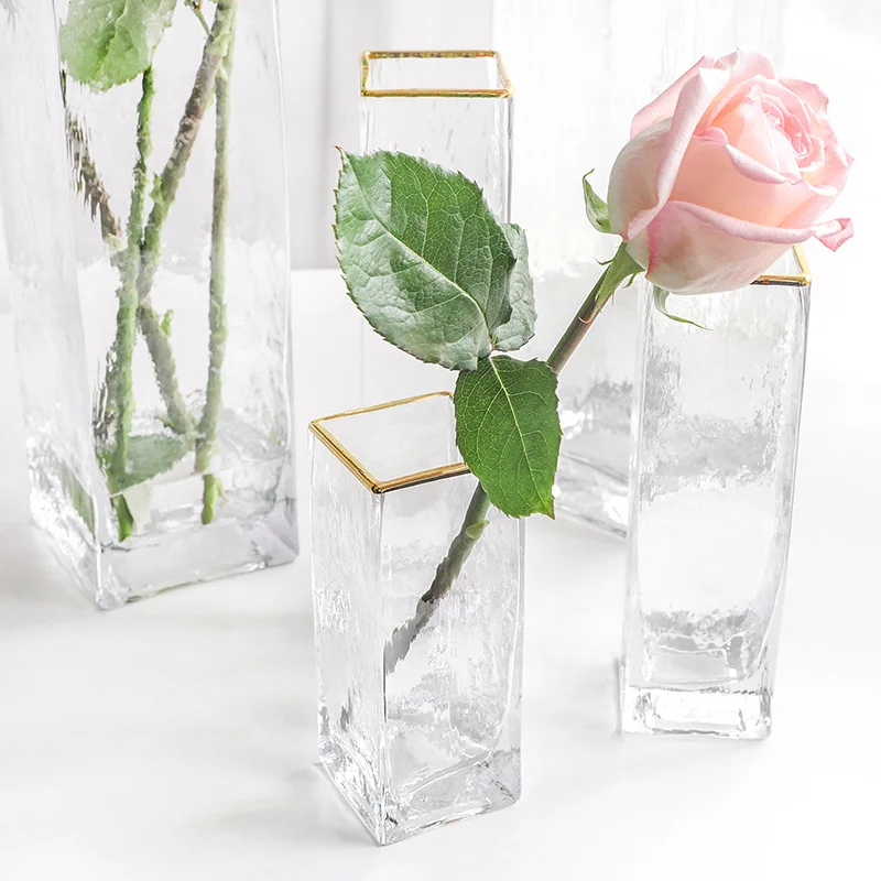 Стеклянная ваза INS маленькие прозрачные скандинавские вазы простой Террариум
