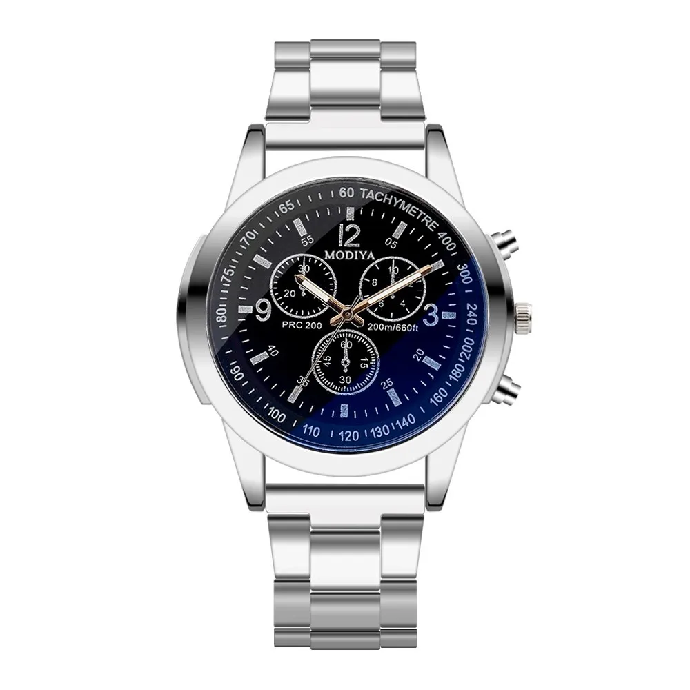

2021 New Men's Watches Brand Simple Stainless Steel Sport Quartz Watch Wrist Analog Automatic Date Clock pulseira masculina 30#