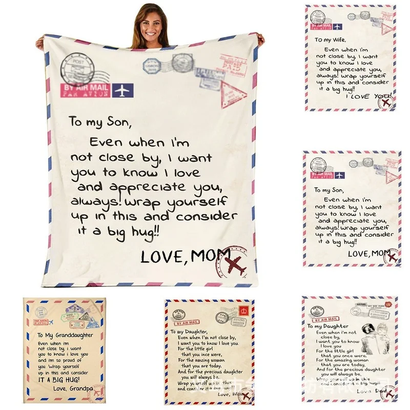 

2021 New Falai Fleece Blanket Soft and Comfortable Blanket Letter Writing Blanket Envelope Blanket