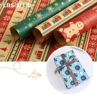 lbsisi life 6pcslot 5070cm christmas party gift wrapping paper vellum origami newspaper flowers packaging home decoration