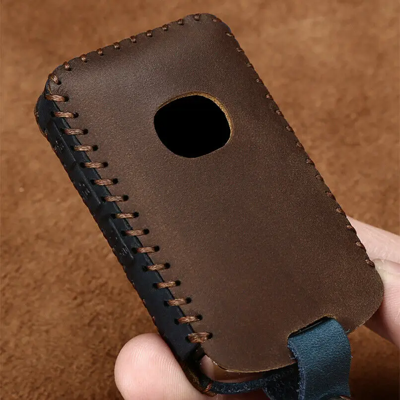 1 шт. классический кожаный автомобильный чехол для ключа с дистанционным