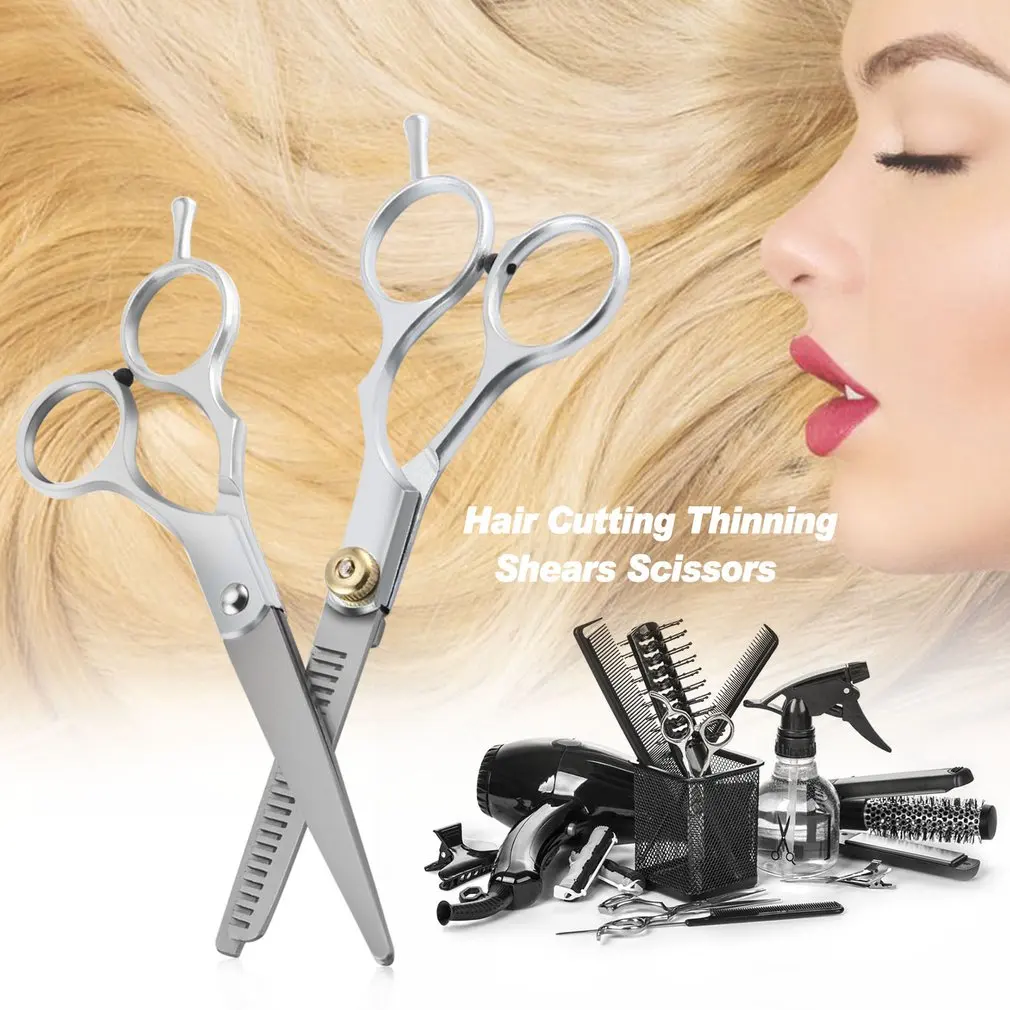 

Professional Stainless Steel Hairdressing Hair Cutting Thinning Shears Scissors Set Barber Salon Thinning Hair Cut Scissor