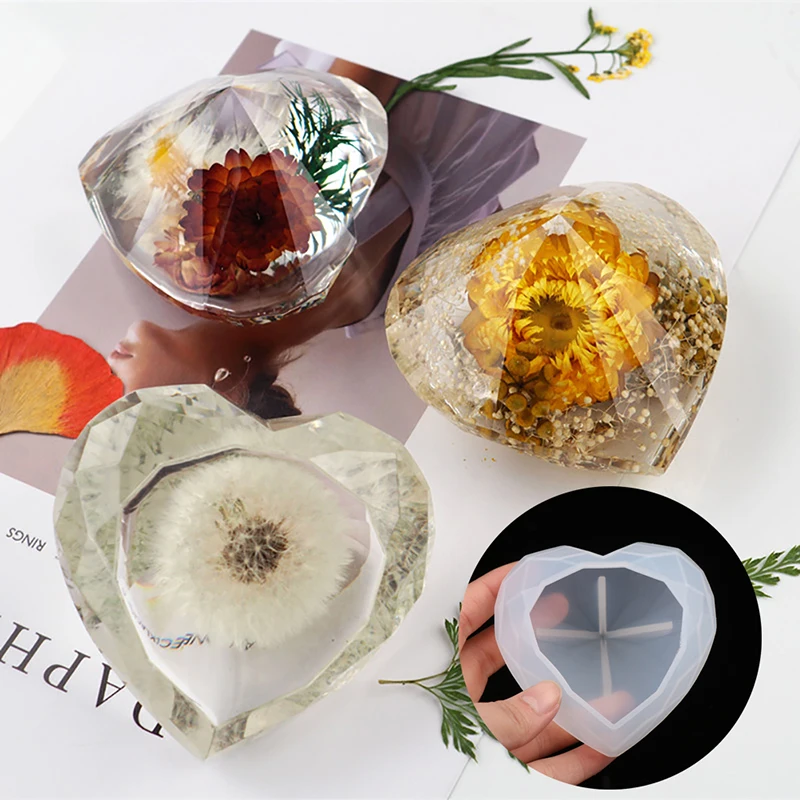 

Love Silicone Mold DIY Crystal Epoxy Resin Mold Love Diamond Gift Silicone Mold