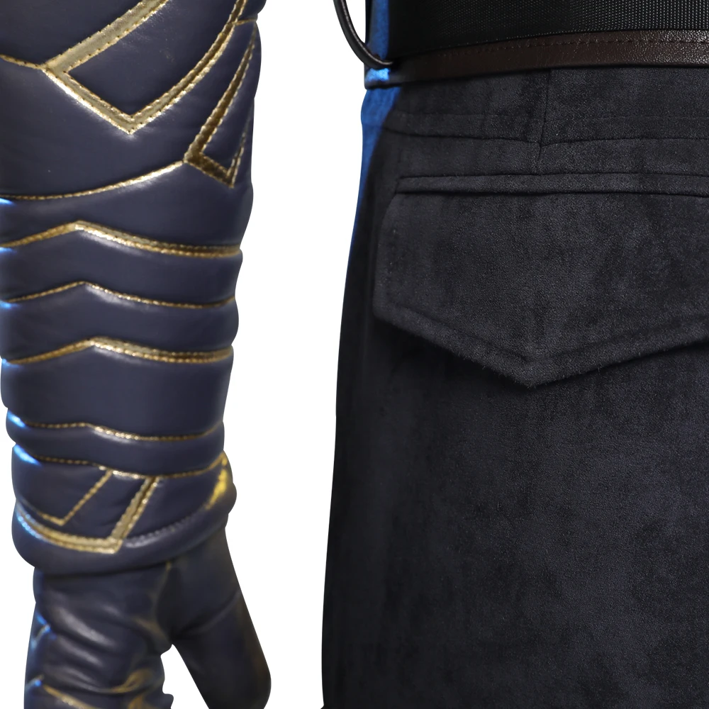 

ManLuYunXiao Winter Soldier Cosplay Costume The Falcon and the Winter Soldier Cosplay Leather Outfit Halloween Custom Made