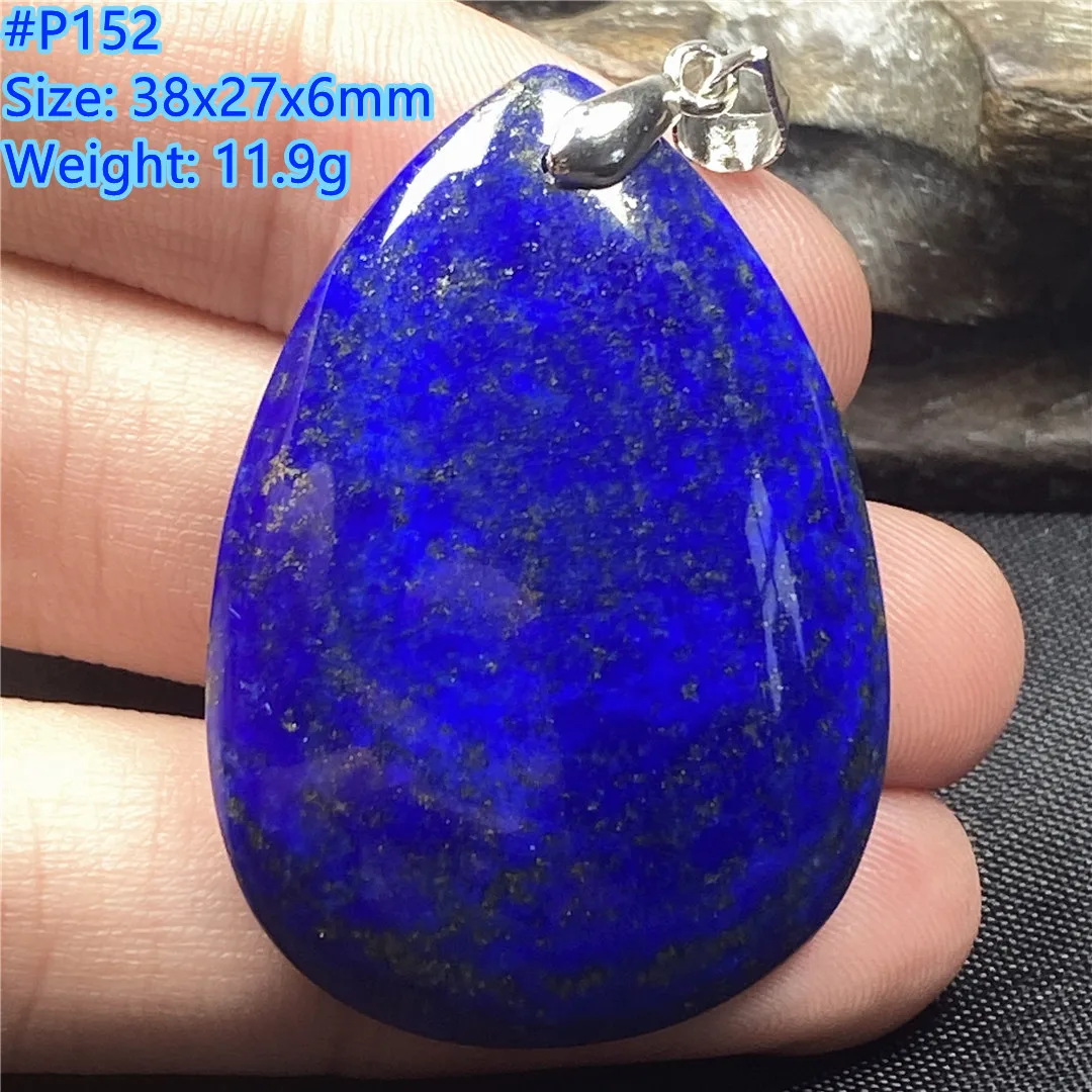 

Natural Royal Blue Lapis Lazuli Beads Pendant Jewelry For Women Men Wealth Luck Love Gift Crystal 38x27x6mm Beads Gemstone AAAAA