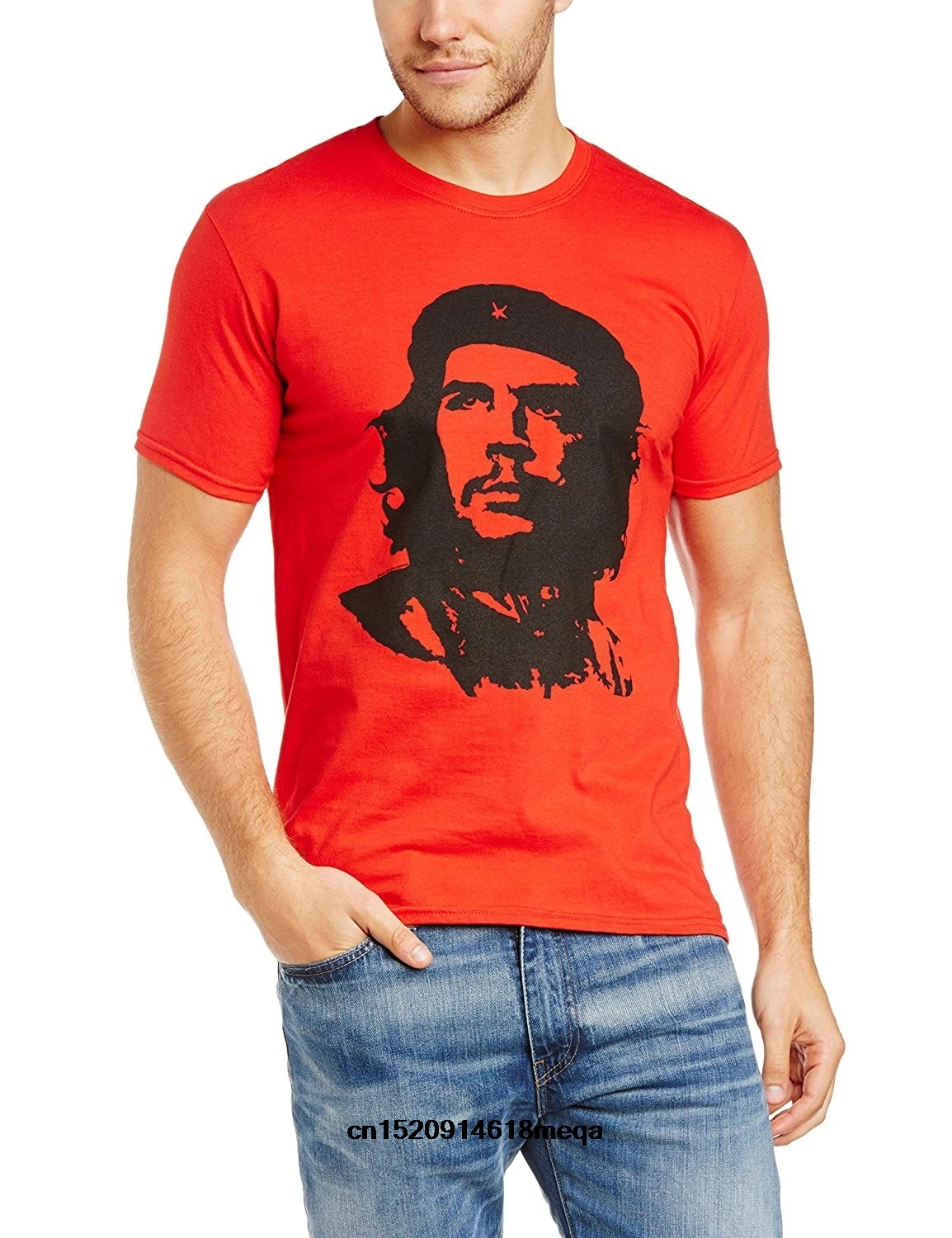 Забавные футболки Che Guevara мужская красная футболка с коротким рукавом|Мужские