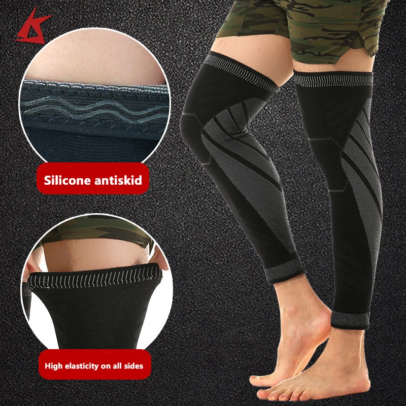 Сетчатые Компрессионные рукава для колена голени волейбола баскетбола футбола и