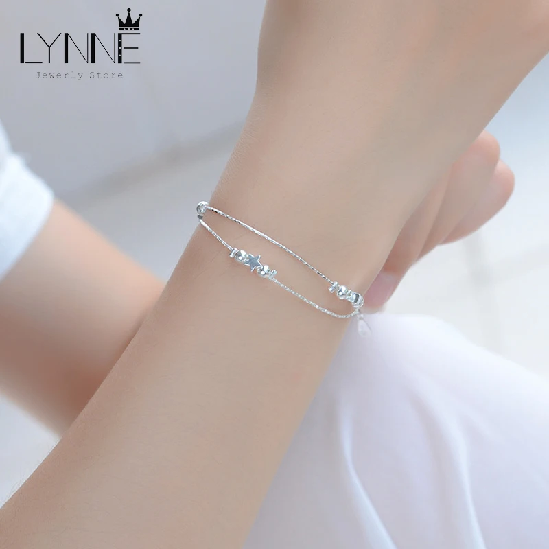 Новый модный простой дизайн маленькие браслеты из бисера серебро 925 пробы