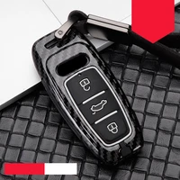 2020 zinc alloy silicone car key case cover shell for audi a6 c8 a7 a8 2018 2019 auto smart remote protector accessories