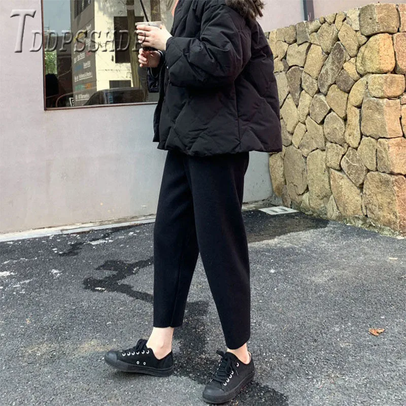 

2019 High Waist Women Harem Pants 3 Colors Can Choose Female Trousers