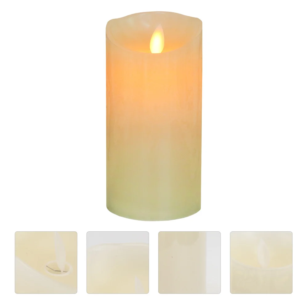 

1pc Delicate LED Candle Lamp Ornament Candle Light Electronic Candle Decor