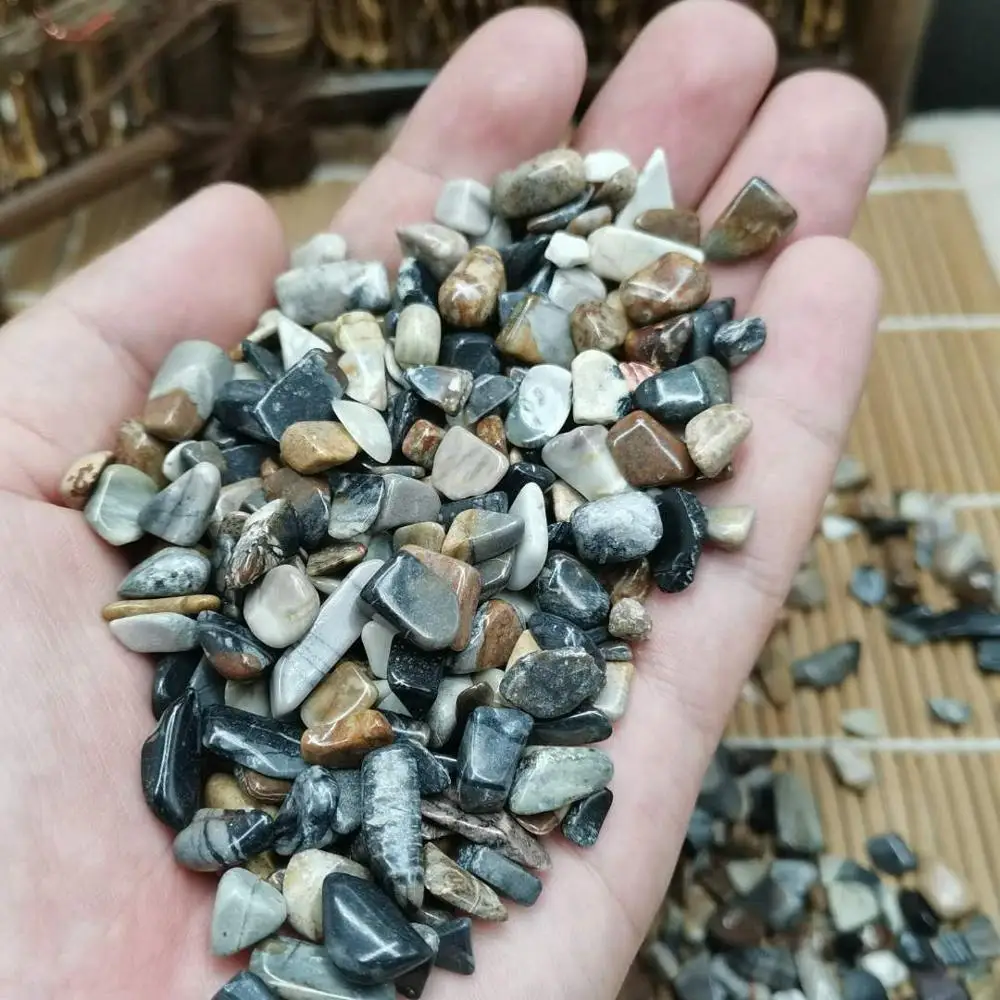 Камень Пикассо гравий качественный Натуральный Кристальный камень украшение