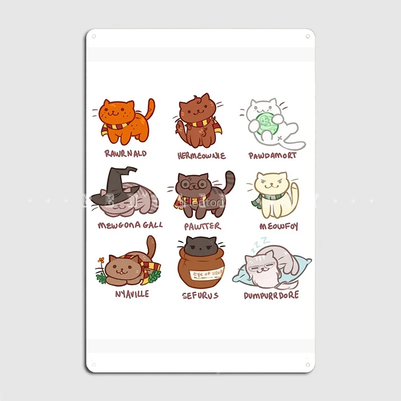 

Hairy Pawtter Poster Metal Plaque Wall Mural Mural Decoration Wall Decor Tin Sign Posters