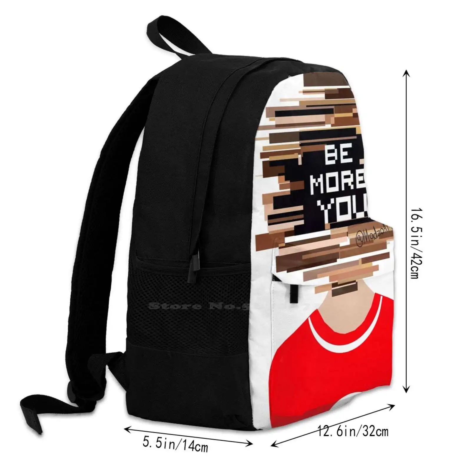 Be More You Chill Design Школьный рюкзак большой емкости Сумки для ноутбука Michael Mell Jeremy Heere