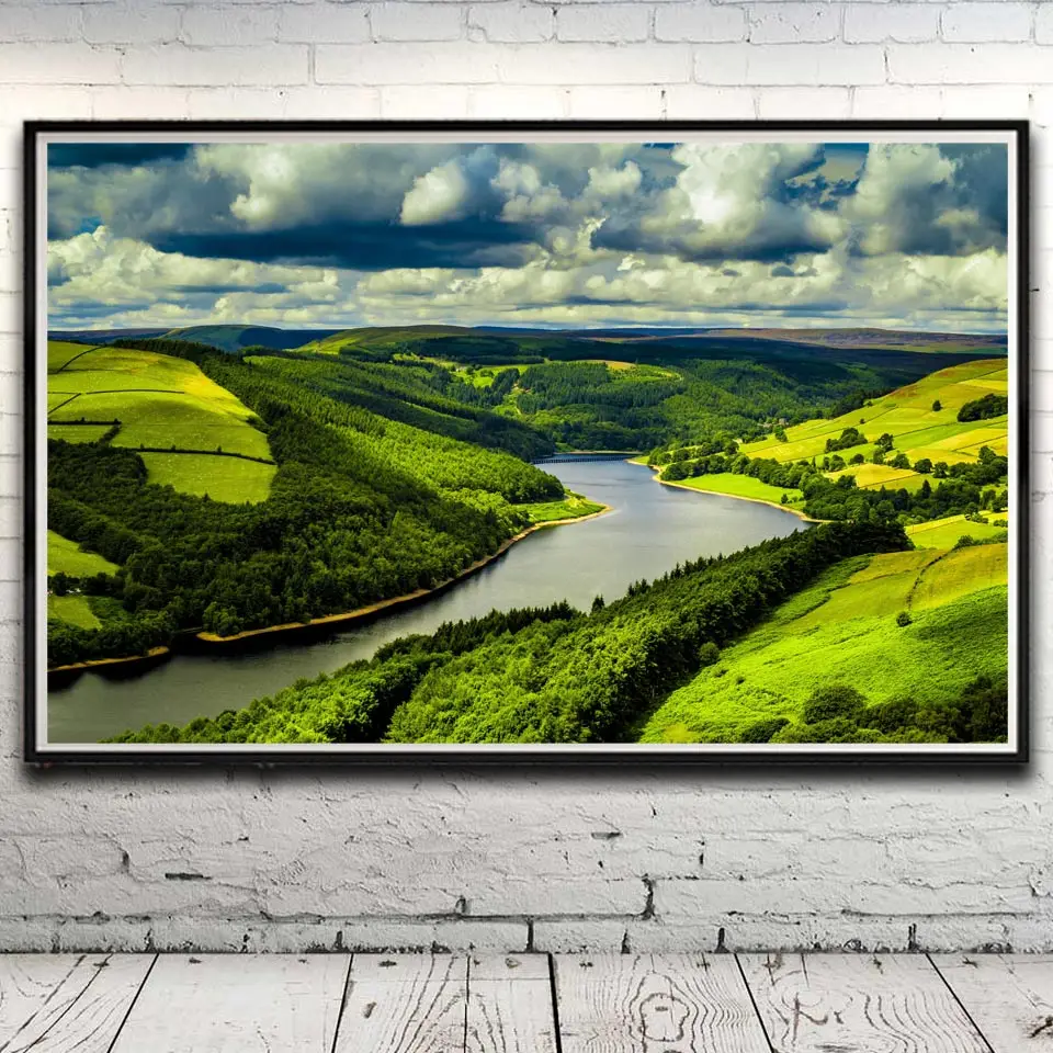 Городской пейзаж ночные огни бамбуковые облака уличный фонарь живопись