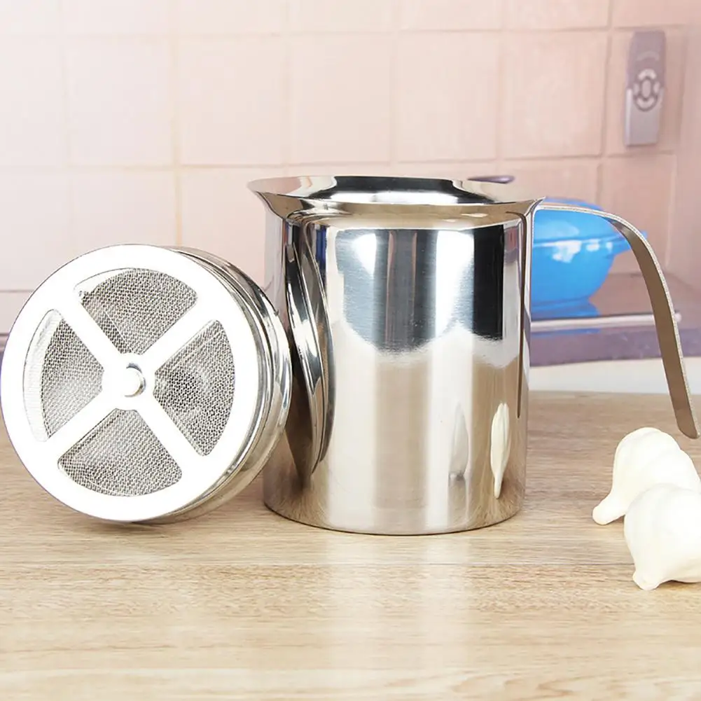 Ручной молочный пенообразователь из нержавеющей стали с двойной сеткой