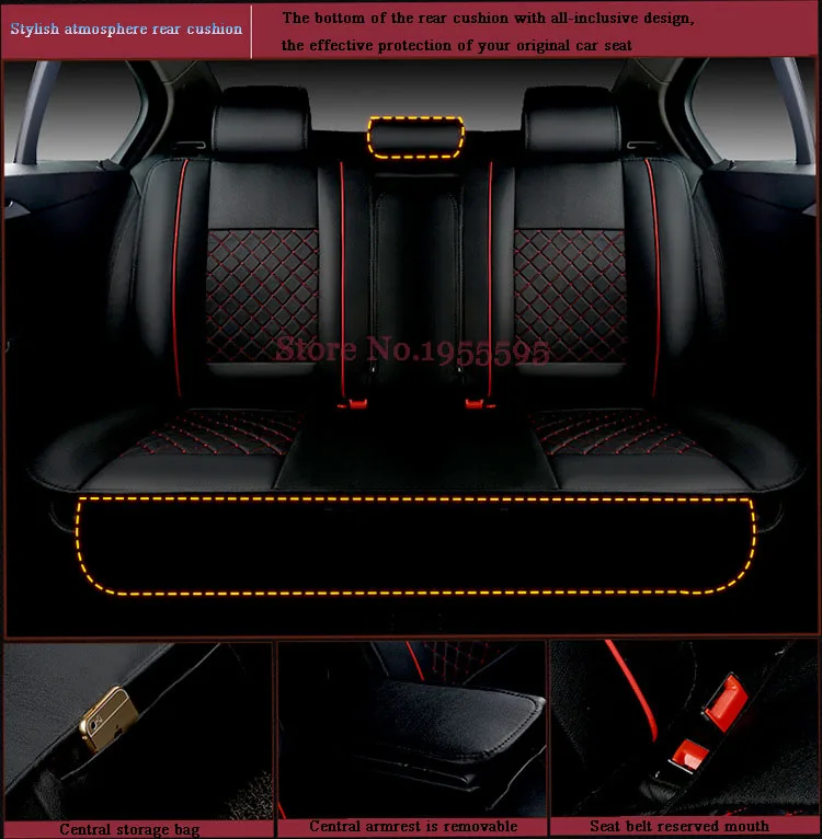 Высококачественный Специальный кожаный чехол на сиденье автомобиля для Mitsubishi ASX