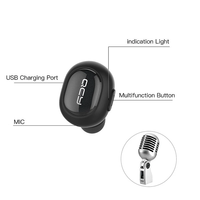 Q26 мини-наушники Bluetooth моно маленькие стерео наушники гарнитура в деловом стиле с микрофоном