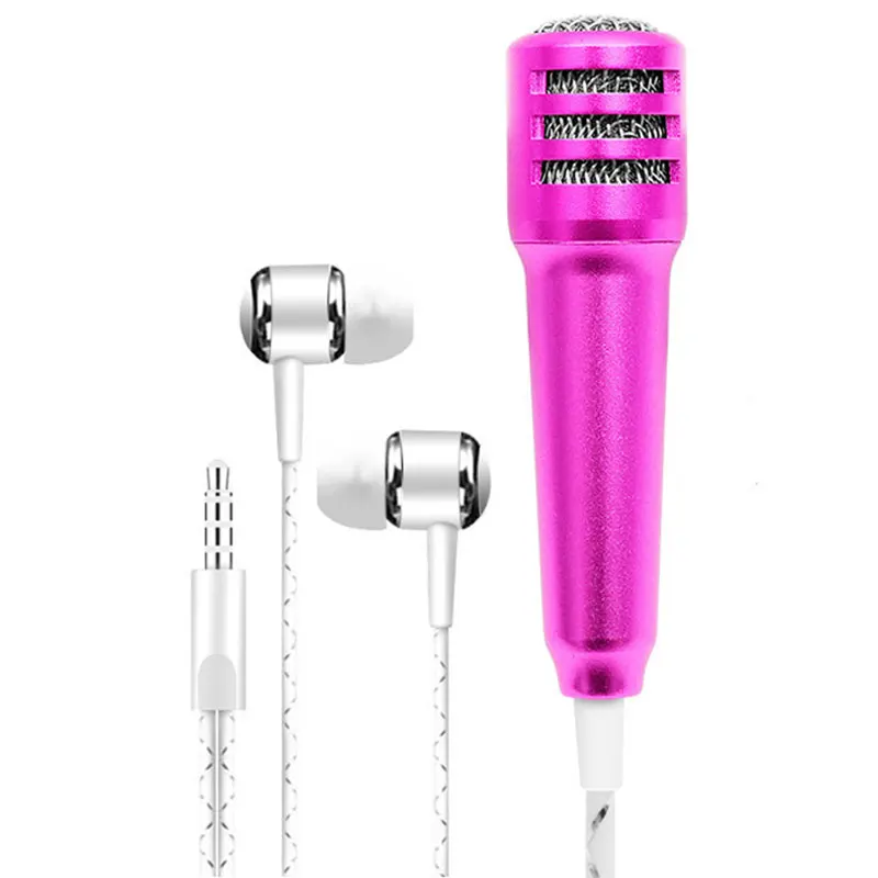 Портативный мини-микрофон для мобильного телефона корпус из алюминиевого сплава