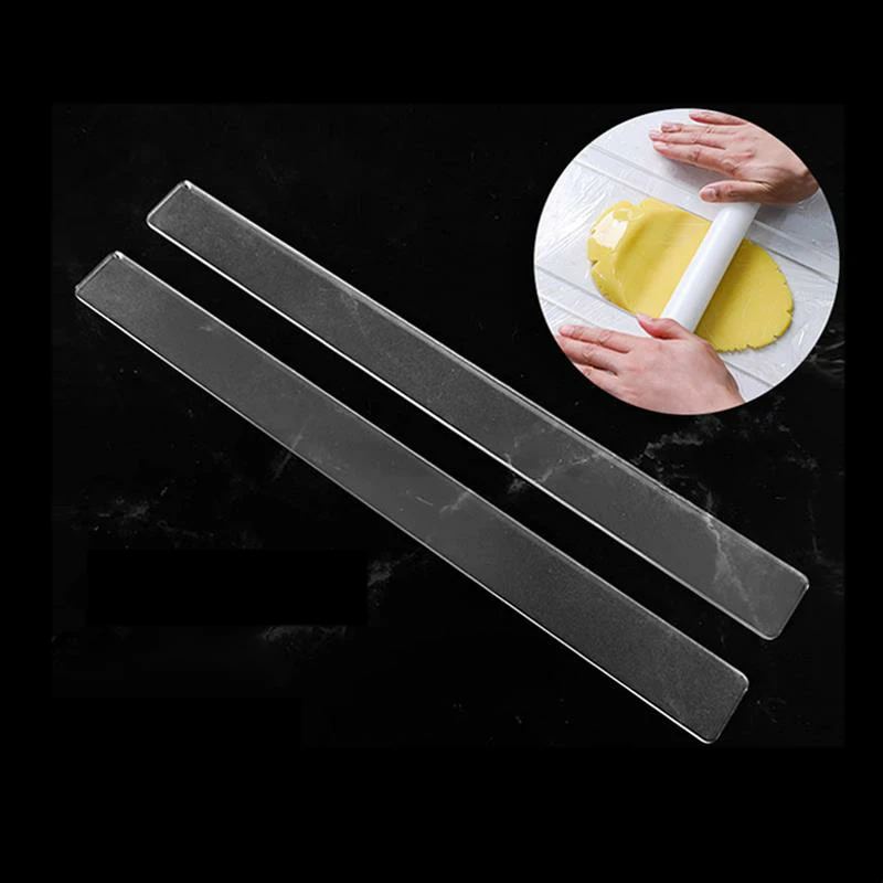 

New 3/5mm Acrylic Biscuit Thickness Balance Ruler Cookie Fondant Thickness Ruler