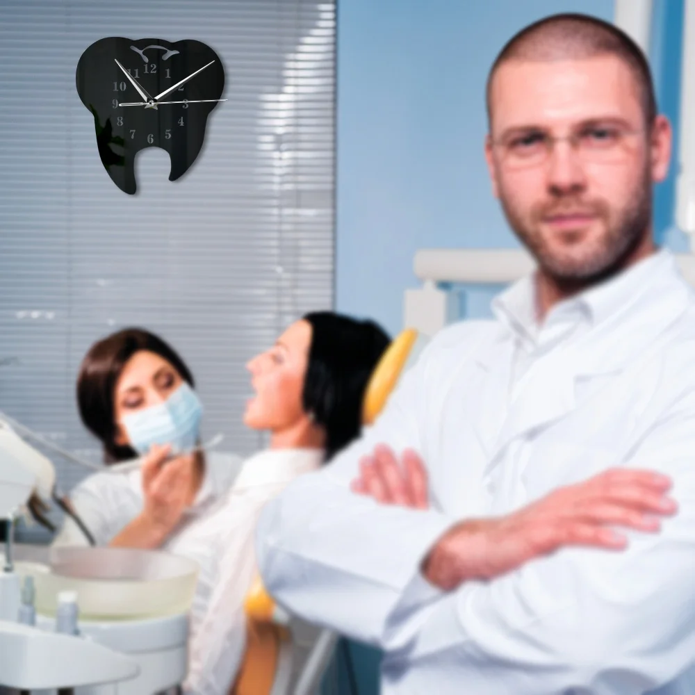 3d Зеркало зубов настенные часы Pow патруль Часы Guess кварц с декоративные офисный