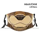 Этнический выдра индивидуальный дизайн для взрослых детей Пылезащитный фильтр Сделай Сам Милая смываемая маска с принтом травяная выдра Darkicewolf