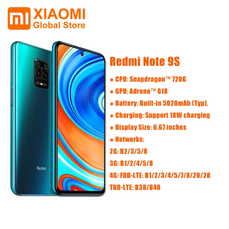 Смартфон Xiaomi глобальная версия 6 ГБ 128 Восьмиядерный Snapdragon 720G 5020 мАч камера 48 МП 67