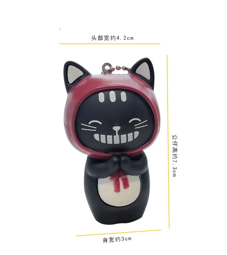 Корейская версия мультфильма влюбленные кошки милая маленькая черная кошка