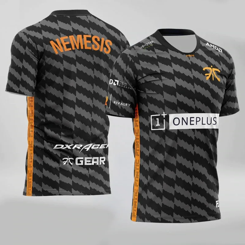 Униформа команды FNC Мужская футболка 2021 верха Esports 3D персональная идентификация