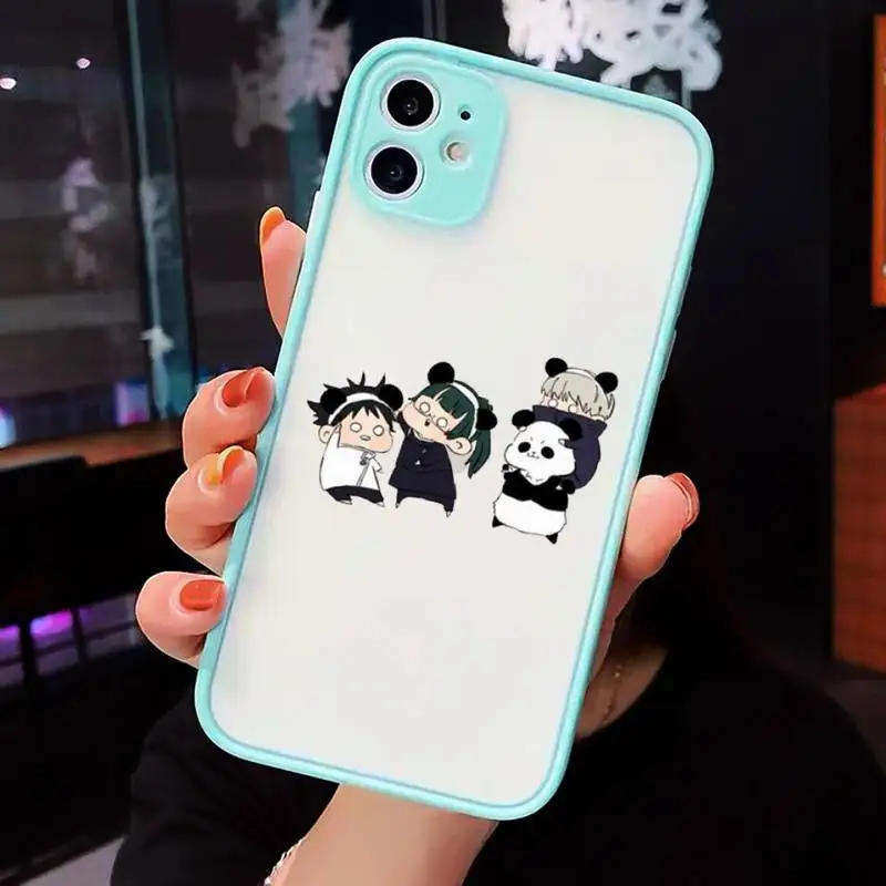 

Jujutsu Kaisen Phone Case Clear Funda matte transparent For blue iPhone 7 8 x xs xr 11 12 pro plus max mini
