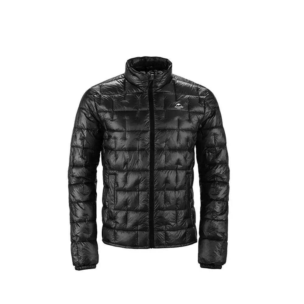Black Naturehike, зимний пуховик для мужчин, 1000FP, гусиный пух, пальто, парка, Мужская теплая верхняя одежда, на открытом воздухе, для кемпинга, велоспорта, туризма, рыбалки - Цвет: Black