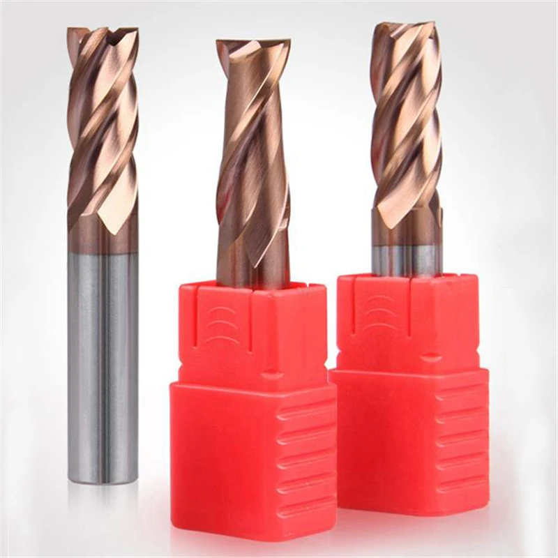 

2 Flutes/4 Flutes Carbide End Mill HRC55 Tungsten Steel Milling Cutter CNC Machining Center Cutting Tools