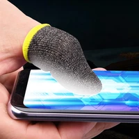 2pcs gaming screen gloves nylon knitted game gloves sweatproof elastic game controller sleeves breathable finger cover