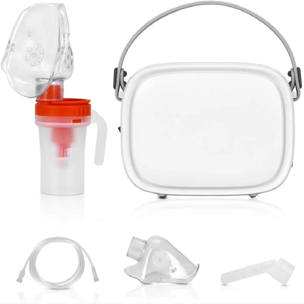 Buy Portable Cool Mist Air Compressor Mesh Nebulizer Machine for Adult and Kids Home and Travel Use