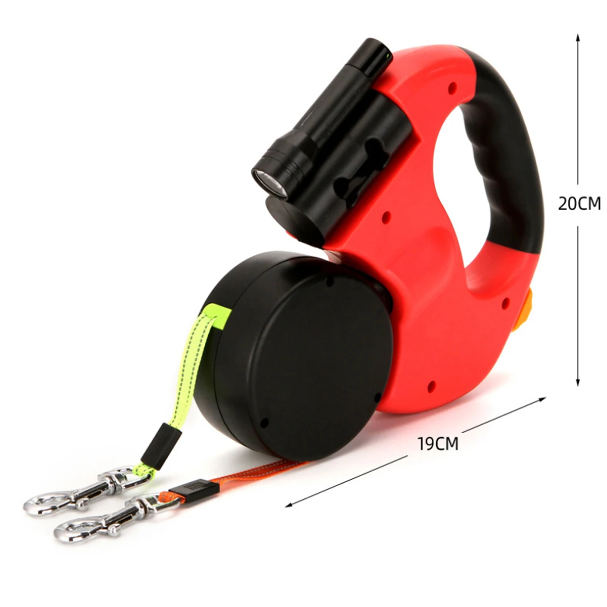 Поводок-рулетка светоотражающий 3 м для маленьких/средних/крупных собак весом до