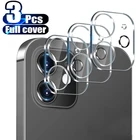 3 шт., Защитное стекло для объектива камеры iPhone 11 12 13 Pro Max