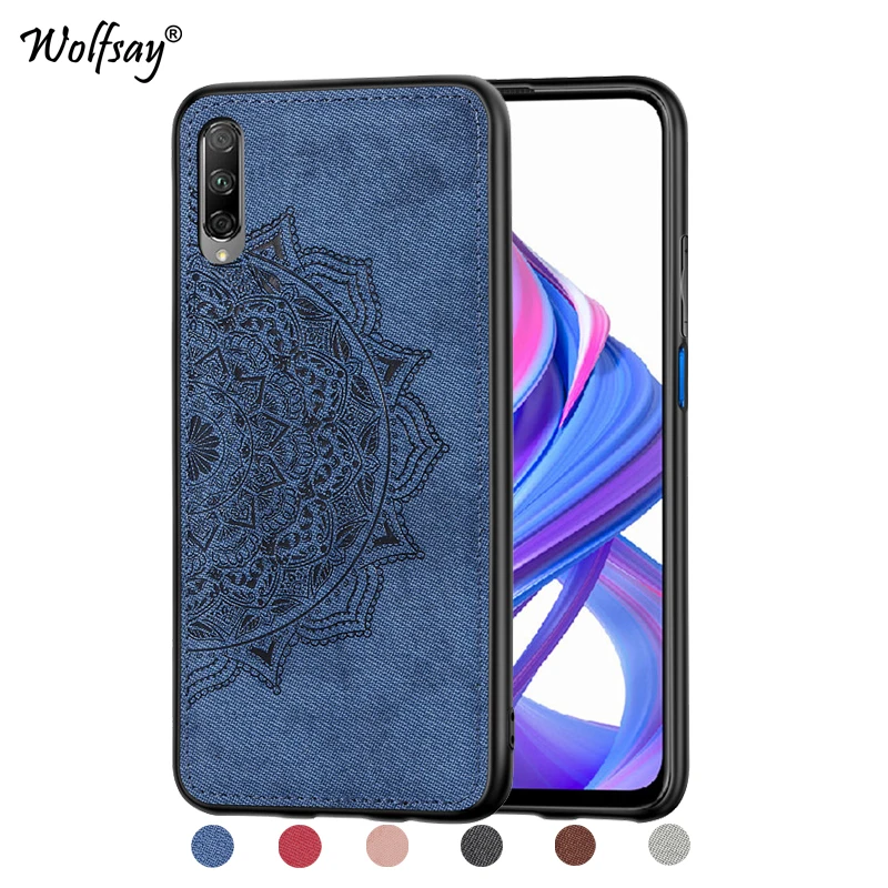 Роскошный мягкий чехол Sulucone из ТПУ для huawei Y9s жесткий тканевый текстурный
