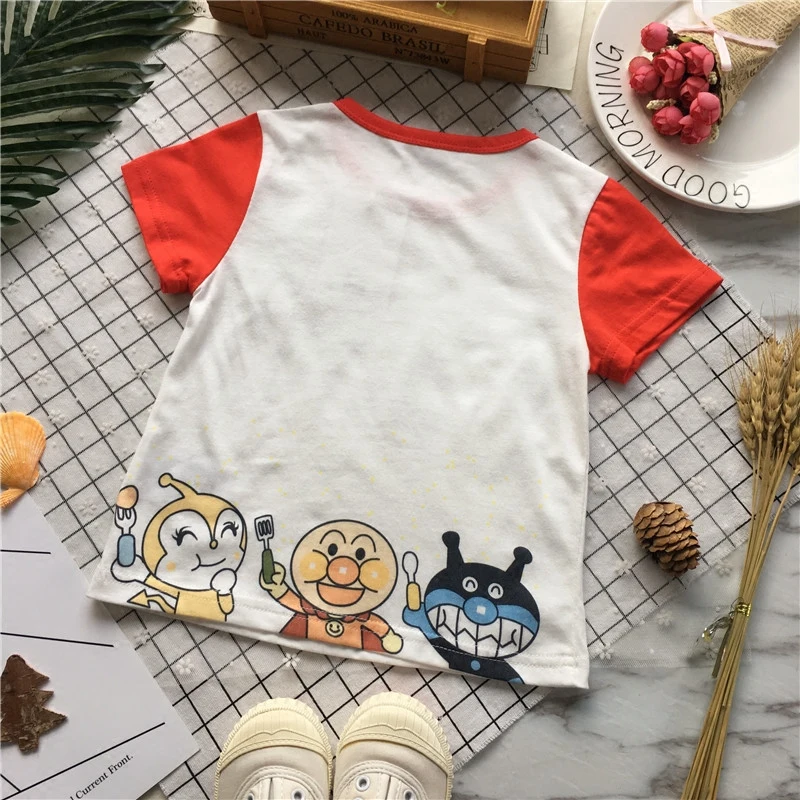 Футболка с короткими рукавами Tonytaobaby хлопковая трикотажная футболка мультяшным