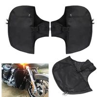 for street electra glide touring motorcycle soft lowers chaps leg warmer bag protection rider legs for road king 1980 2019