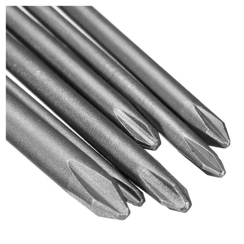 6 шт. Набор насадок для отвертки шестигранный хвостовик 1/4 дюйма сталь S2 длина 150