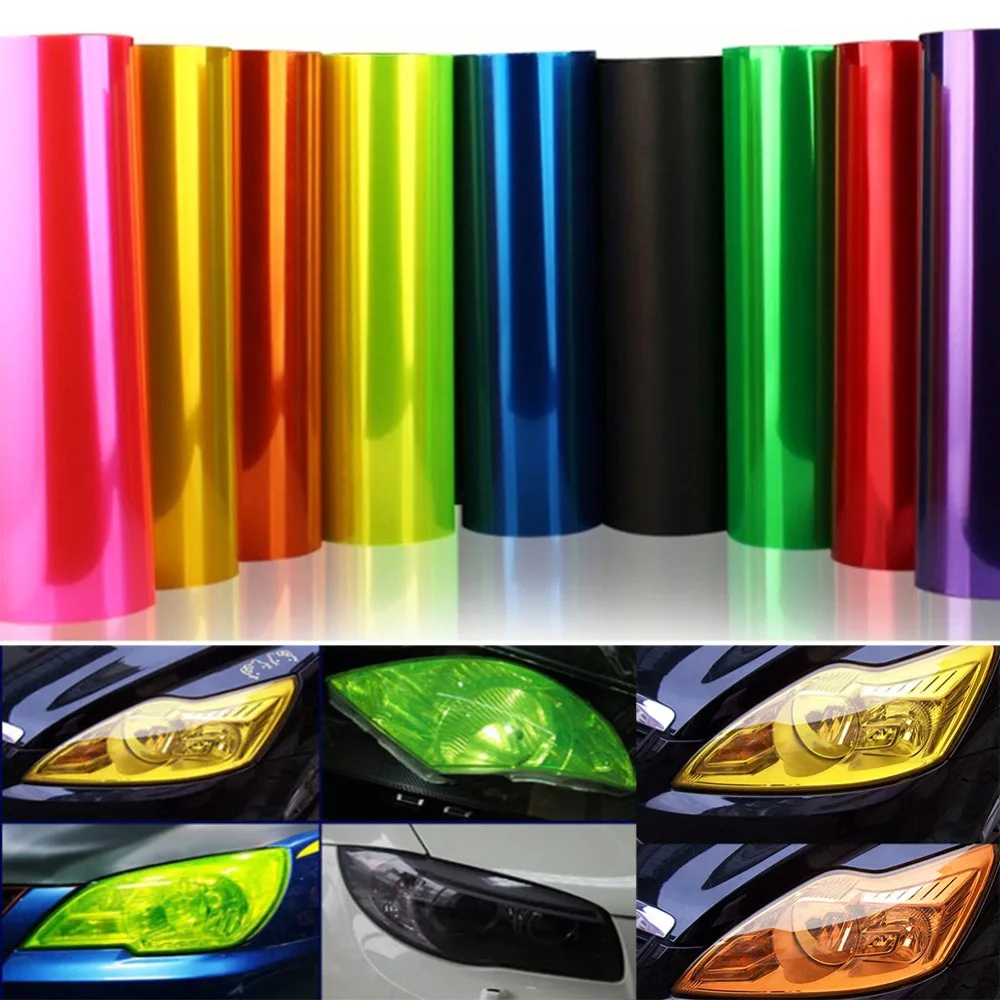 

60*30cm Car Stickers Auto Headlight Tint PVC Vinyl Film Lamp 3 Layers Clear Self Adhesive Car-Styling Brake/Fog Light Sticker
