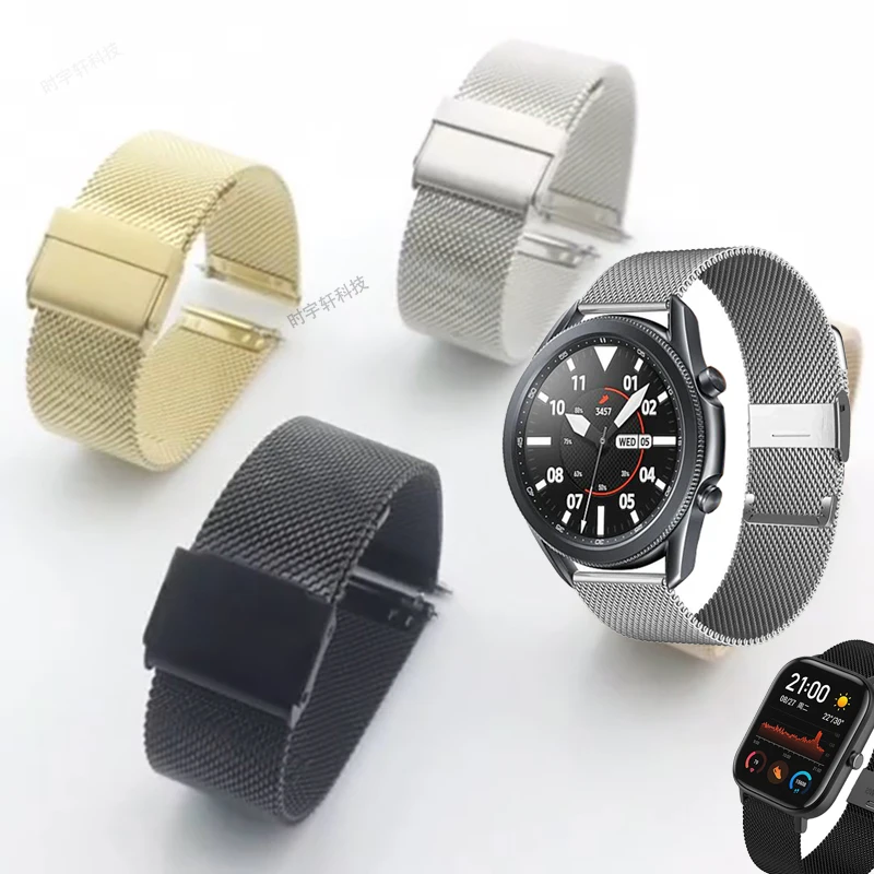 Ремешок для Samsung Galaxy watch 46 мм/42 мм/active 2 gear S3 Frontier/huawei gt 2e/2/amazfit bip/gts браслет часов 20 22