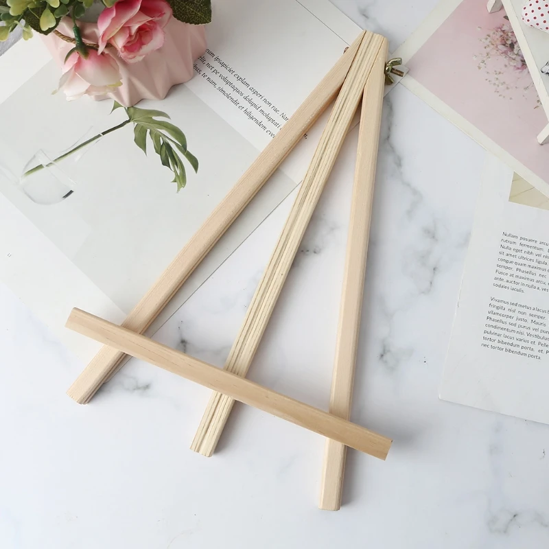 Небольшой деревянный мольберт А-образная фоторамка подставка Настольный холст