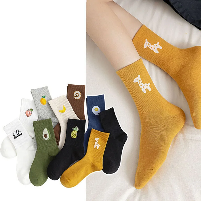 

Fruit Women Socks Women Socks Casual Socks Breathable Socks Crew Socks Skateboard Socks Sports Socks Panda Avocado
