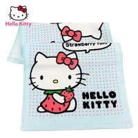 hello kitty fashion cartoon face towel simple and comfortable pure cotton cute strawberry absorbent hand towel