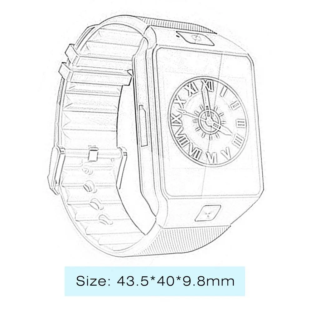Новинка умные часы DZ09 цифровые мужские Bluetooth SIM TF карта камера для Apple iPhone Samsung